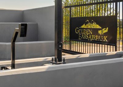 Golden Ears Airpark offers secure gated entry.