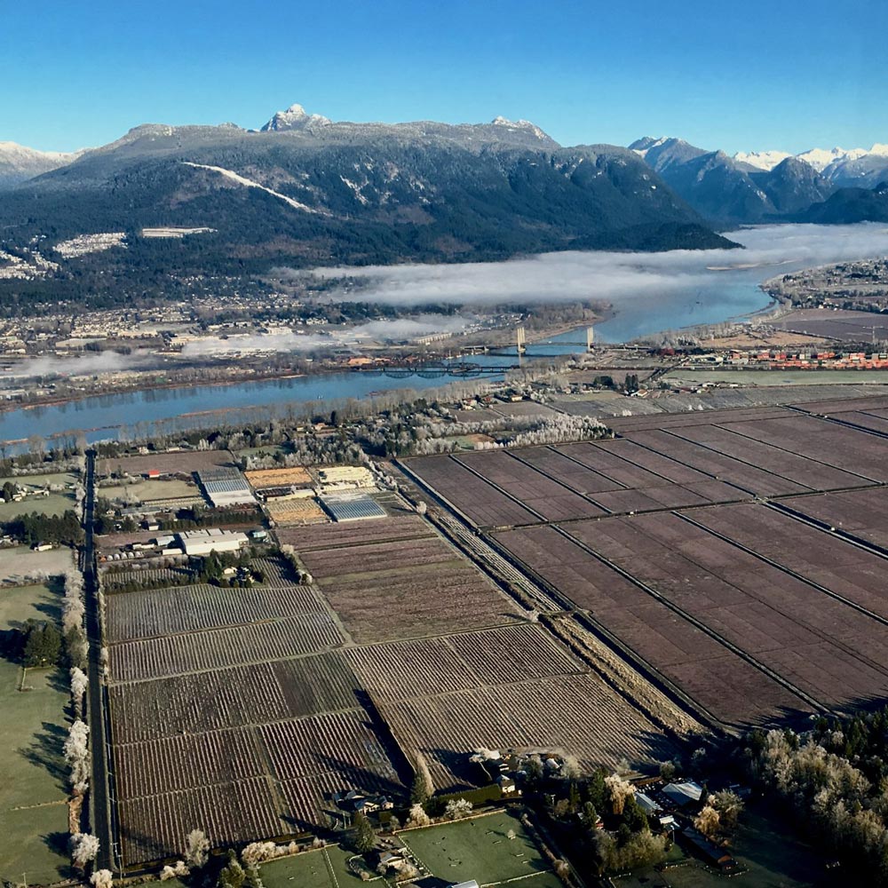 Golden Ears Mountains Pitt Meadows, BC